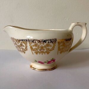 Vintage Canonsburg Creamer Golden Fragrance Pattern